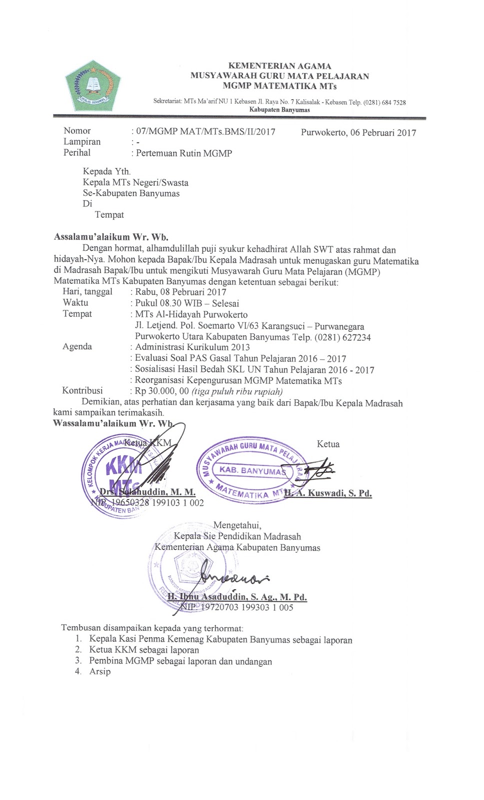 Contoh Laporan Waka Kurikulum Warsiogx