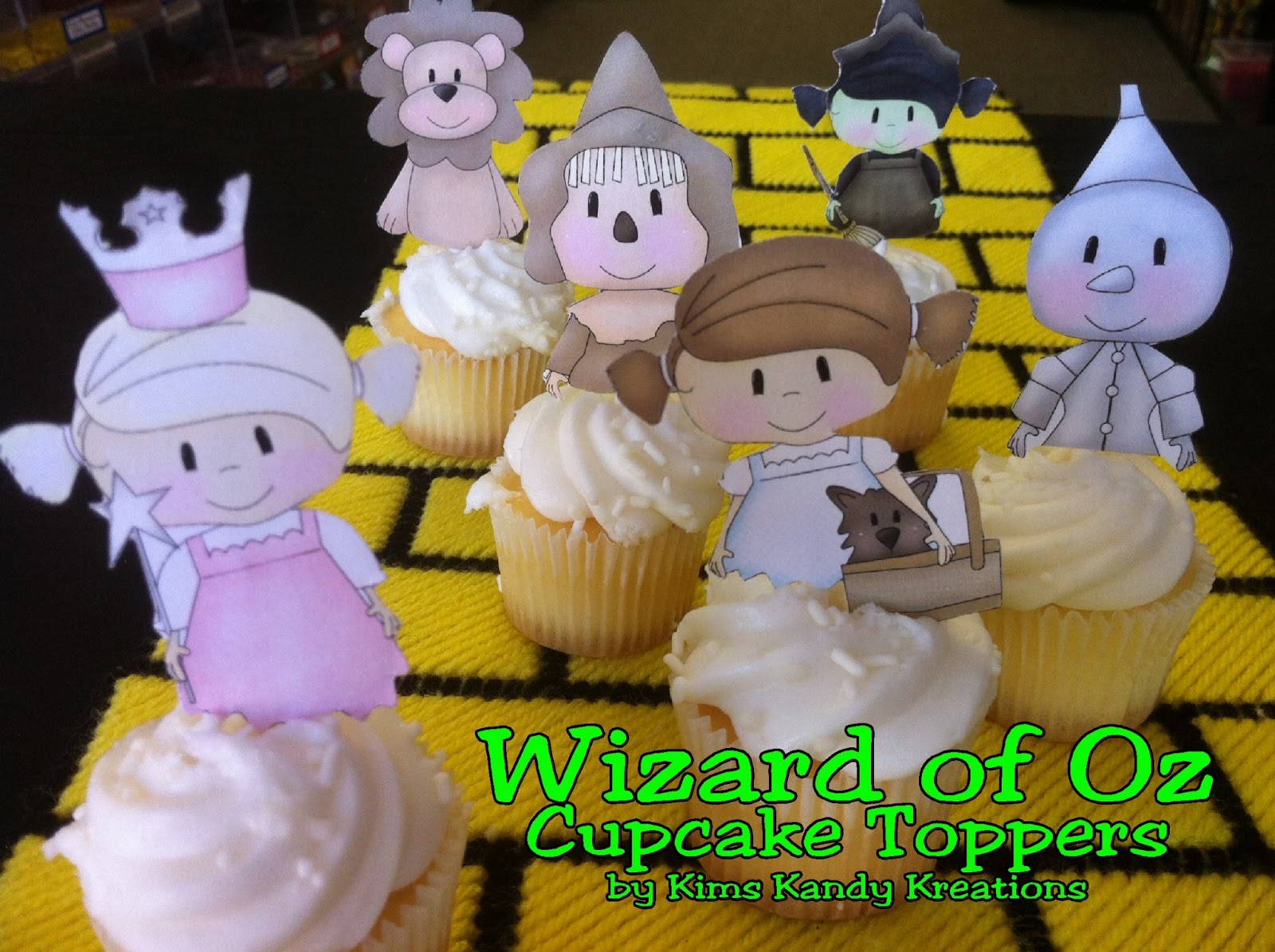 Diy Party Mom Wizard Of Oz Cupcake Topper Printables