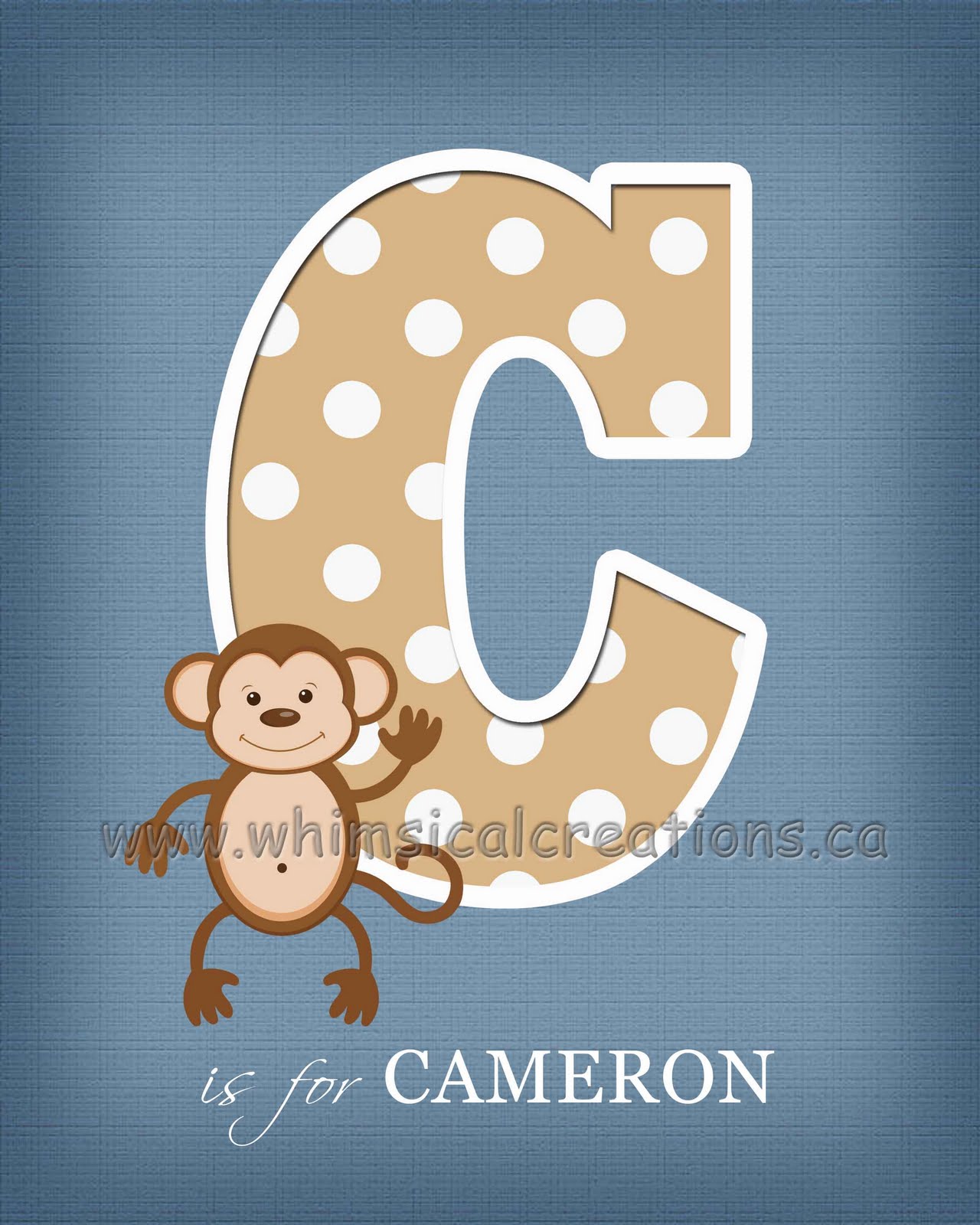 WhimsicalCreations.ca: Letter Wall Art / Letter Name Art for Nursery or