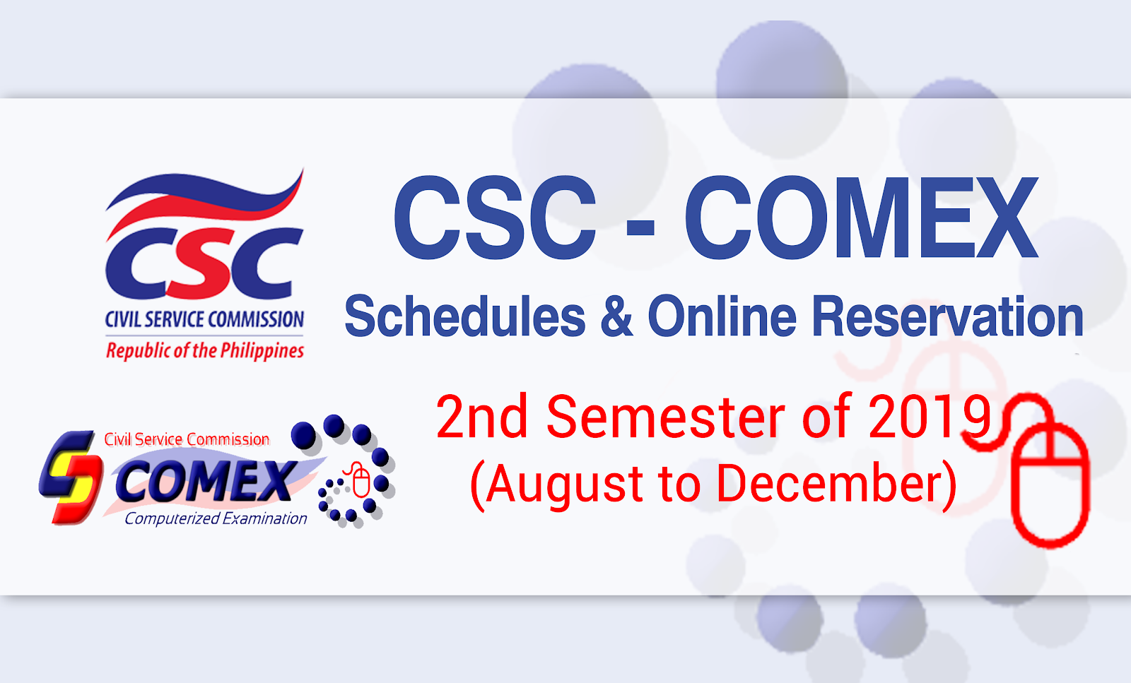 Civil Service Exam PH Schedules and Procedures for 2nd