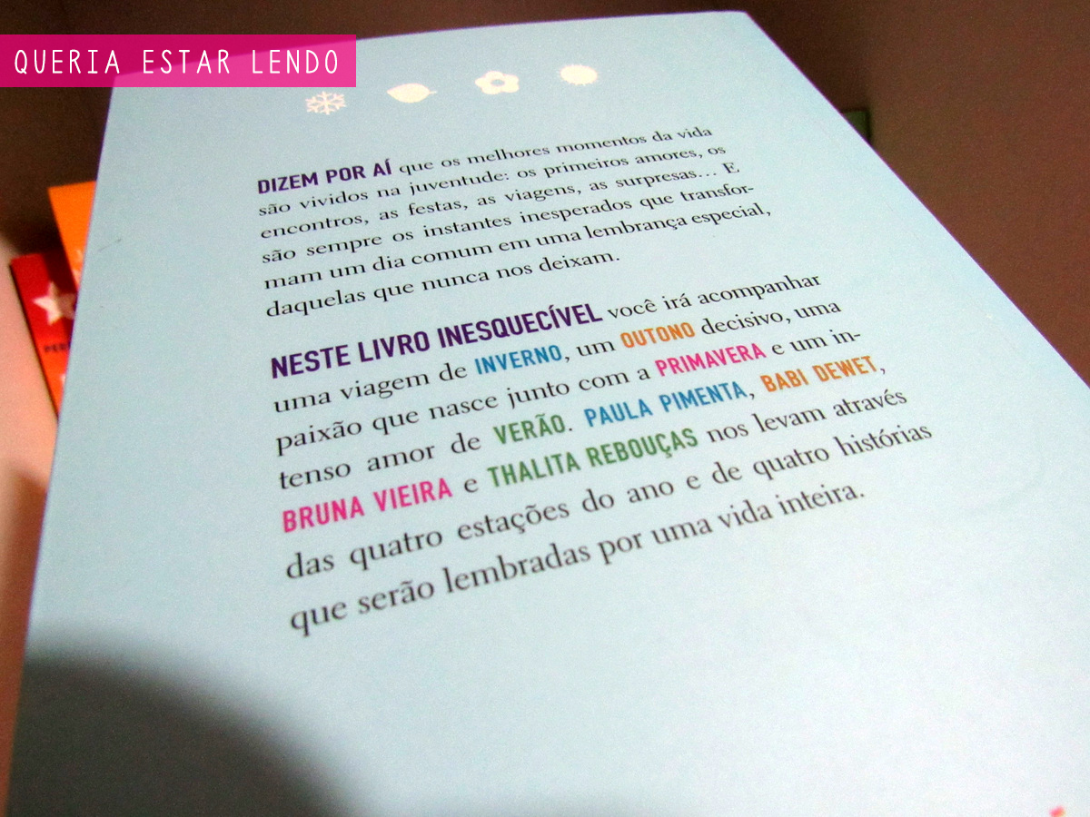 Resenha Um Ano Inesquecivel Queria Estar Lendo