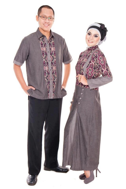 Contoh model  baju  batik  pria  muslim kerah sanghai 