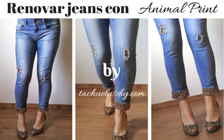 DIY: Renovar vaqueros/jeans con Animal Print PARTE 3 Manualidades