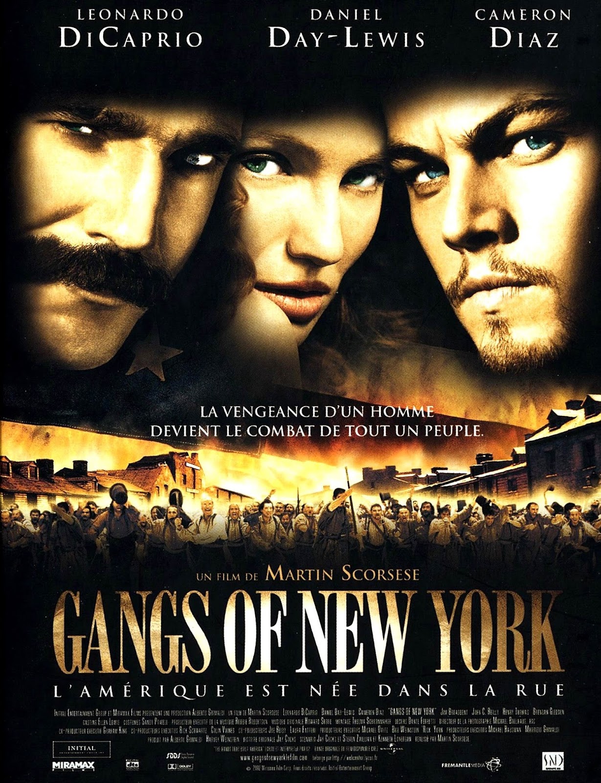 Gang Of New York Streaming Vf Affiches - Photos d'exploitation - Bandes annonces: Gangs of New York