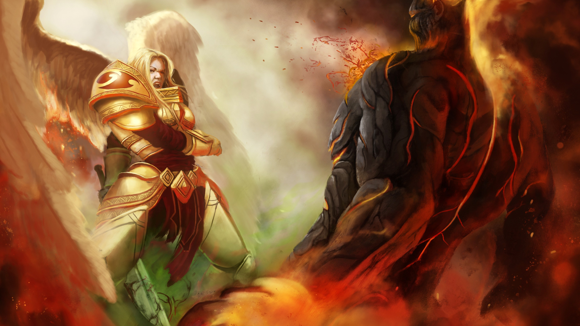 kayle vs brand wallpaper hd