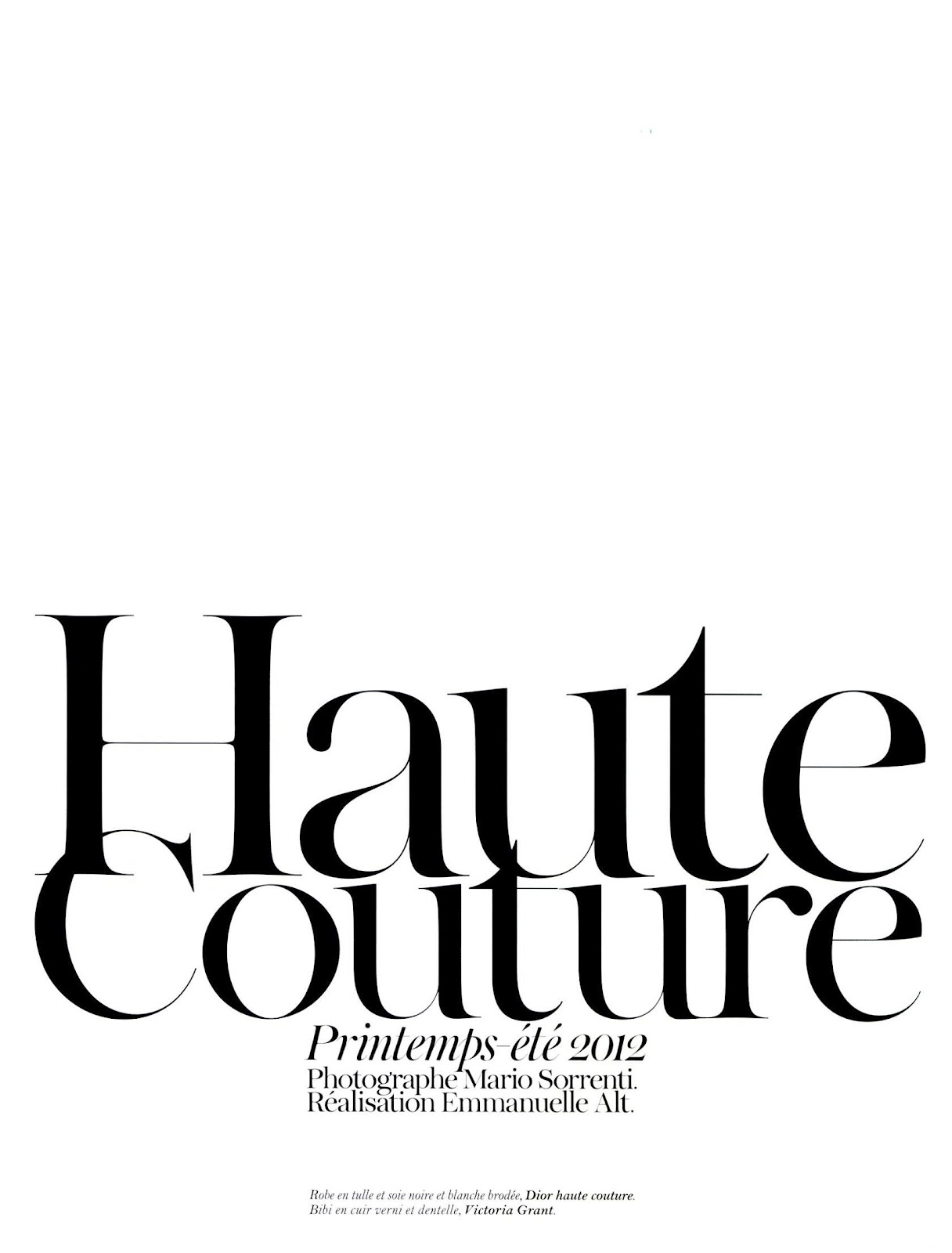 haute couture: natasha poly by mario sorrenti for vogue paris april ...