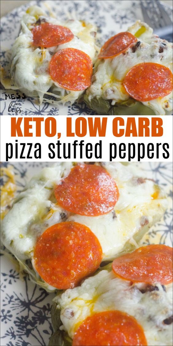 KETO RECIPE PIZZA STUFFED PEPPERS Mother Deliciouse Recipes