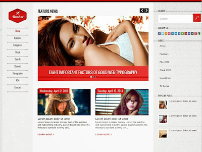 Rocket Blogger template-www.amtread.tech