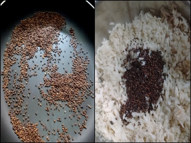 Aval (Flattened Rice) with Jaggery and Coconut