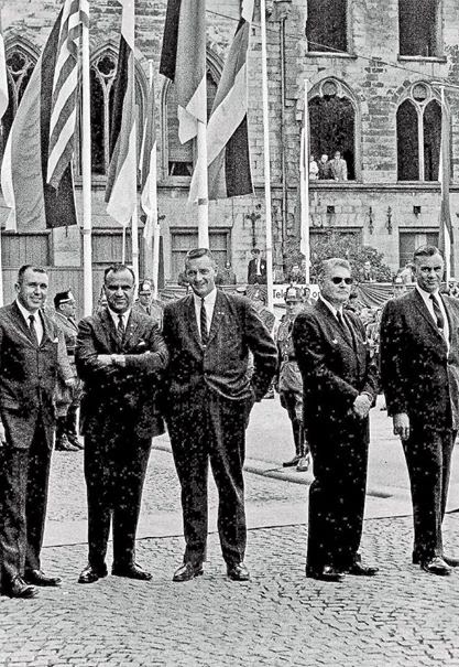 Agents Gerald Blaine, Sam Sulliman, Paul Burns, James Rowley, and Roy Kellerman, June 1963