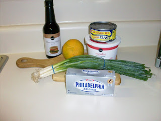 Ingredients for Seafood Clam Dip Recipe