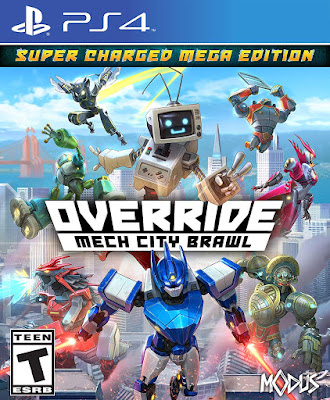 Override Mech City Brawl Game Cover Ps4
