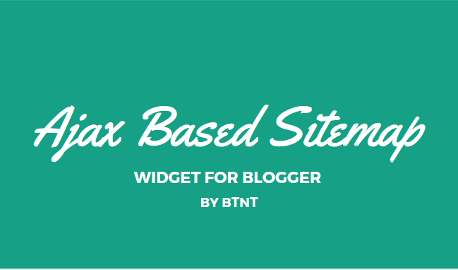 Sitemap Widget for Blogger