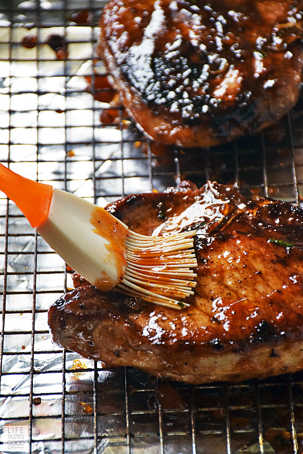 Chili Rubbed Pork Chops with Apricot Ginger Glaze Life Tastes Good