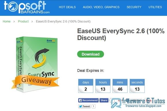 Offre promotionnelle : EaseUS EverySync gratuit !