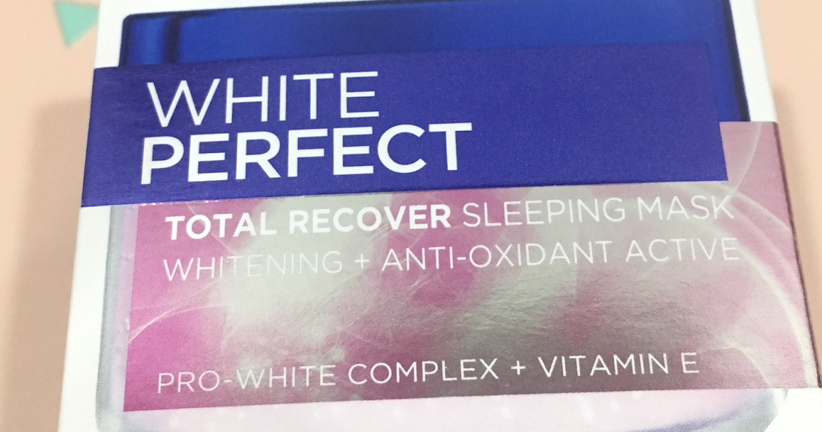 Syafiqah Al Review Loreal White Perfect Total Recover Sleeping Mask