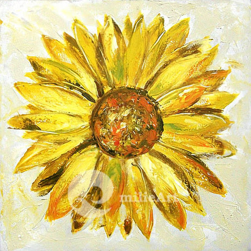 Jual Lukisan Bunga Matahari 50x50cm Mb-030 Milieart Yogyakarta