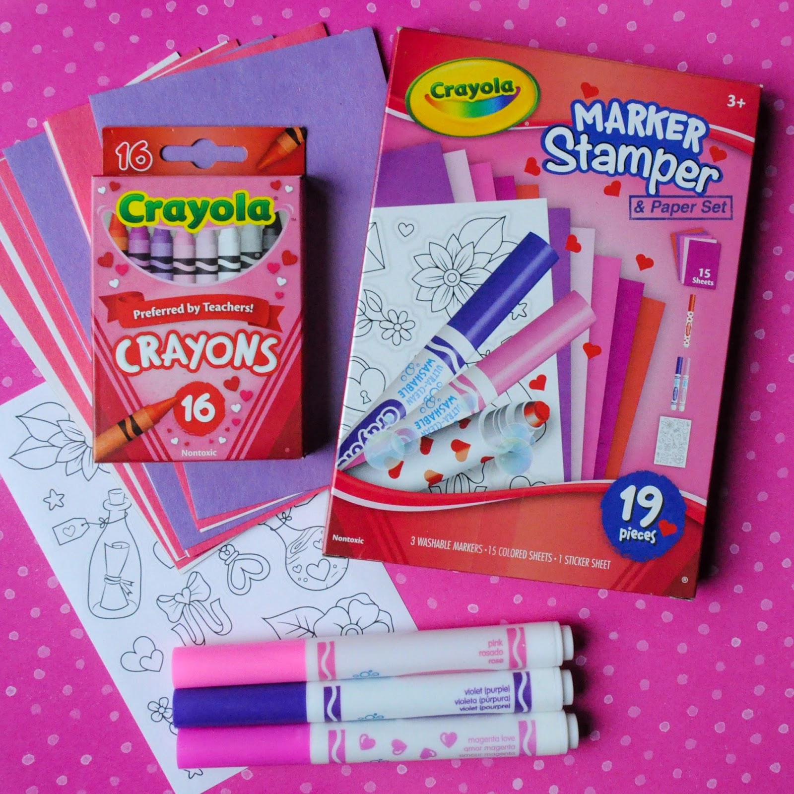 Crayola Valentine's Collection: What's Inside the Box | Jenny's Crayon