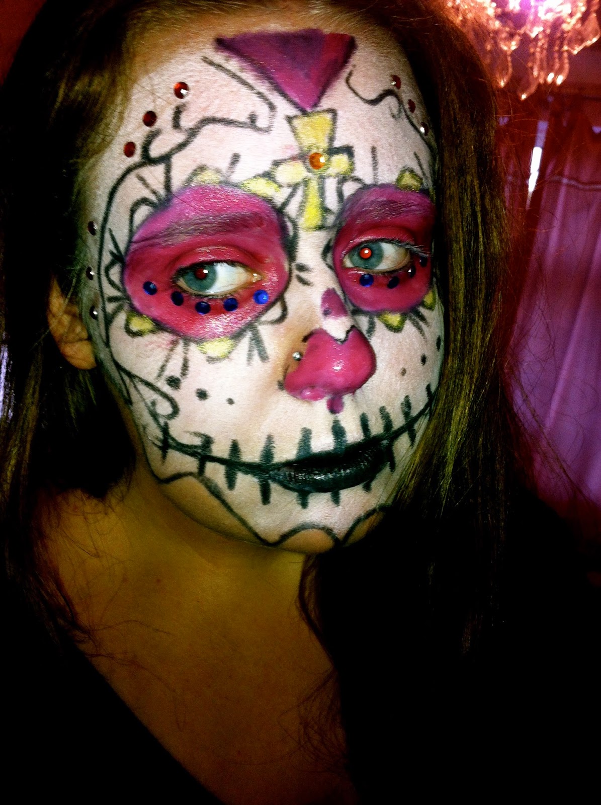Beauty Is A Creation of Art: Theatrical Mexican Sugar Skull Makeup
