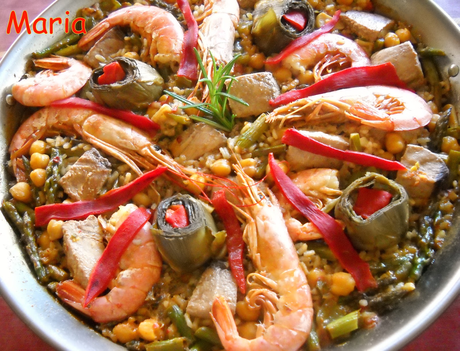 EN LA COCINA PAELLA ALICANTINA CON VERDURAS