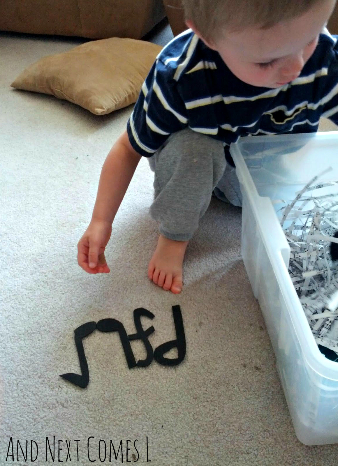 Music Themed Sensory Bin And Next Comes L Hyperlexia Resources