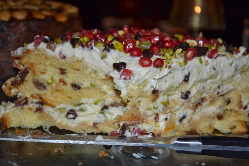 Vintage Peonies Nigella's Christmas Pudding Cake