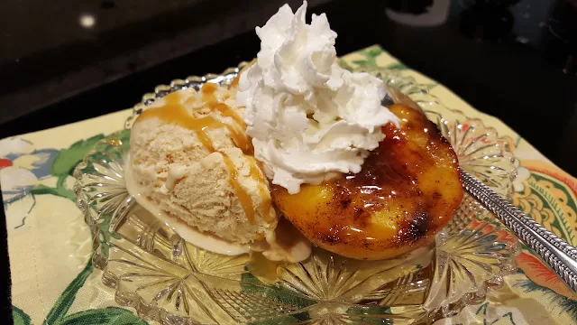 Grilled peaches are an easy, delicious end of summer dessert.