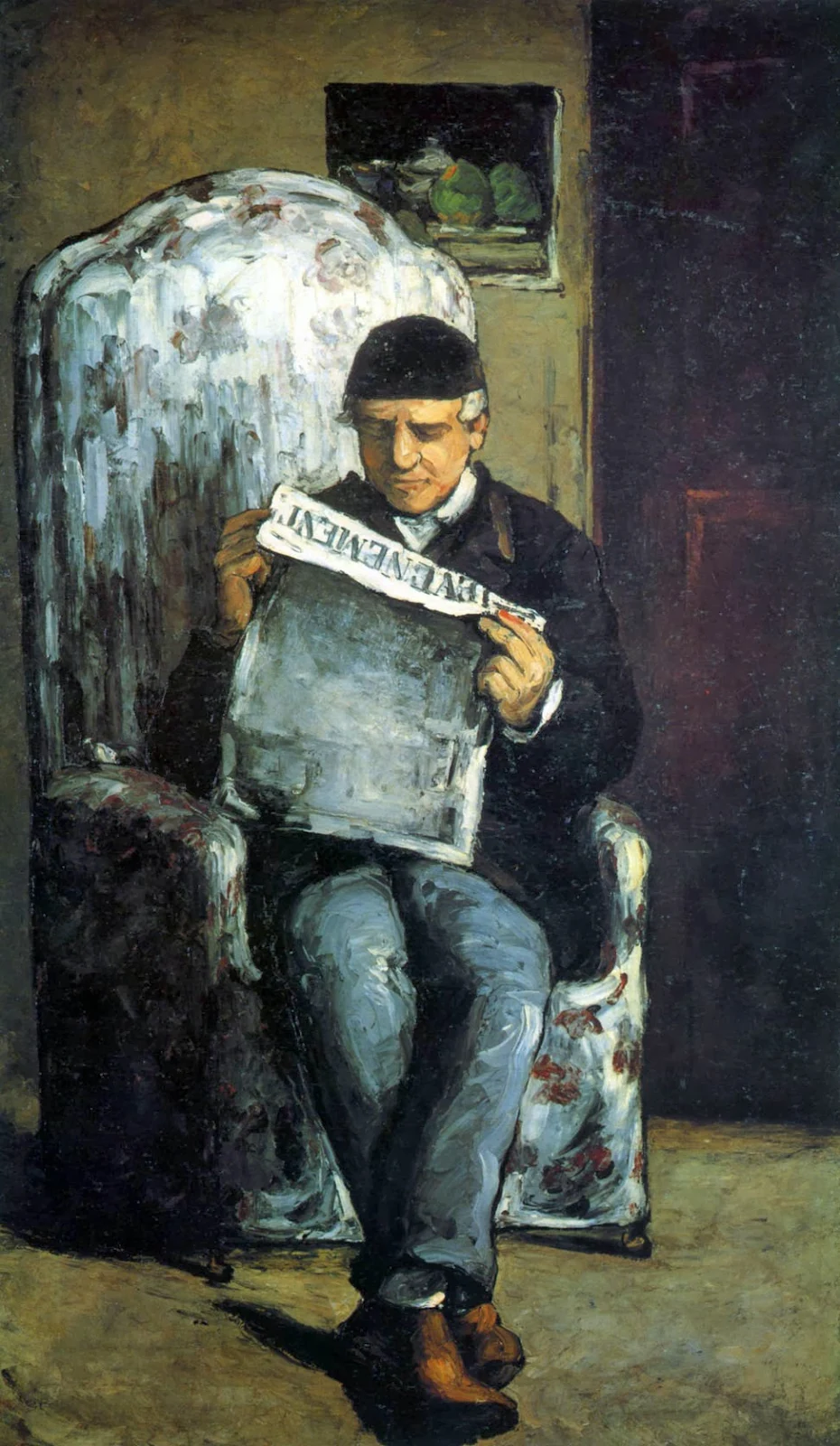 Paul Cezanne - Portrait of Louis Auguste Cezanne, the father of the artist reading