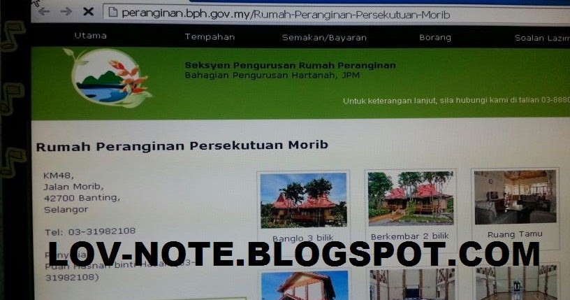 Laman Web Rumah Peranginan Persekutuan