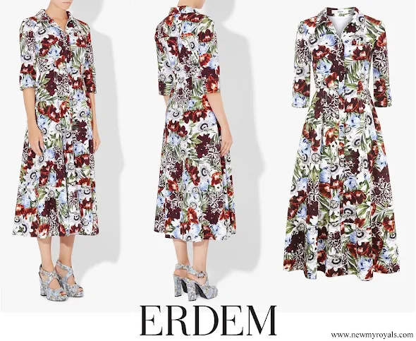 Countess Sophie of Wessex wore Erdem Kasia floral-printed silk dress