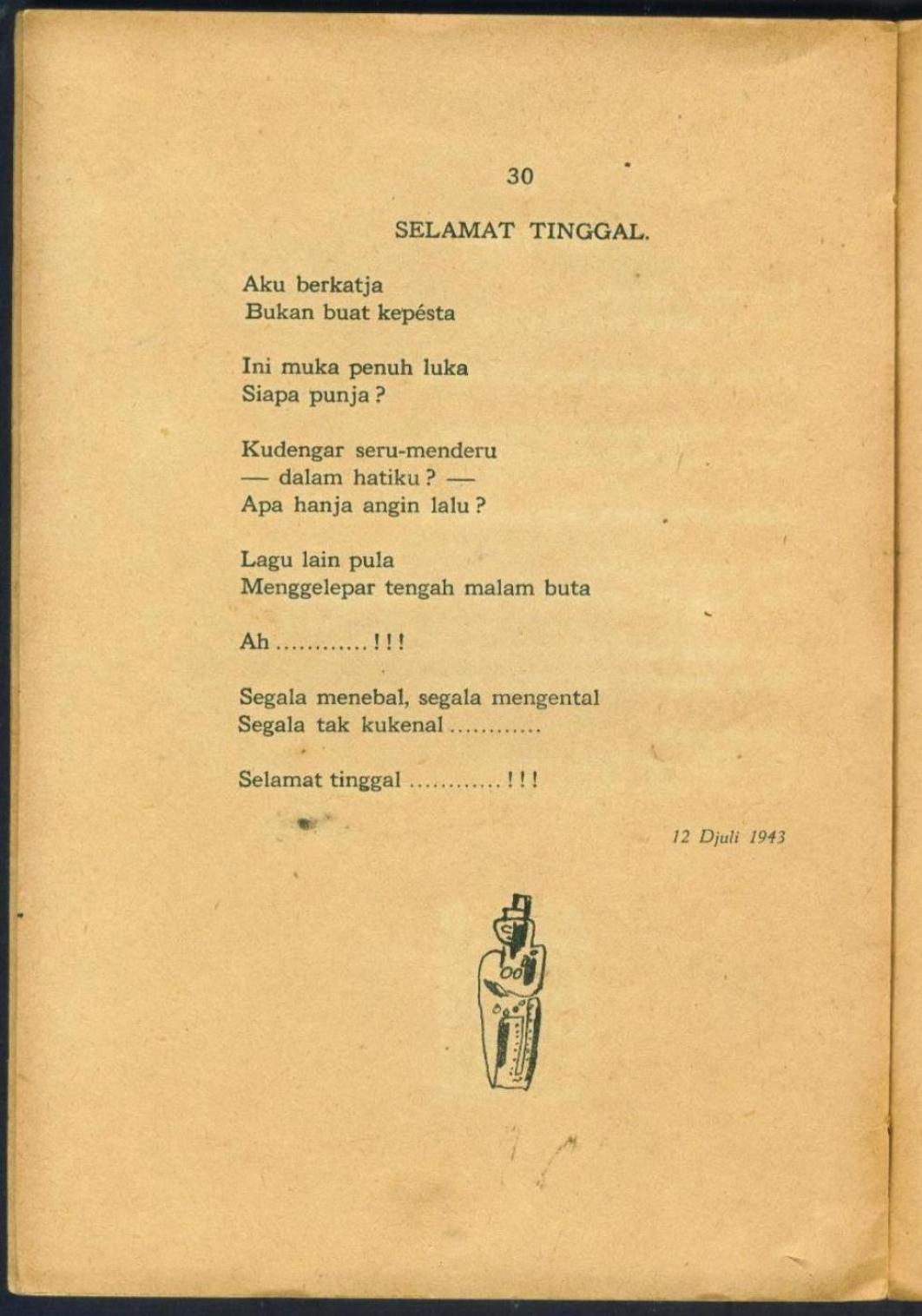 Puisi Chairil Anwar Krawang Bekasi
