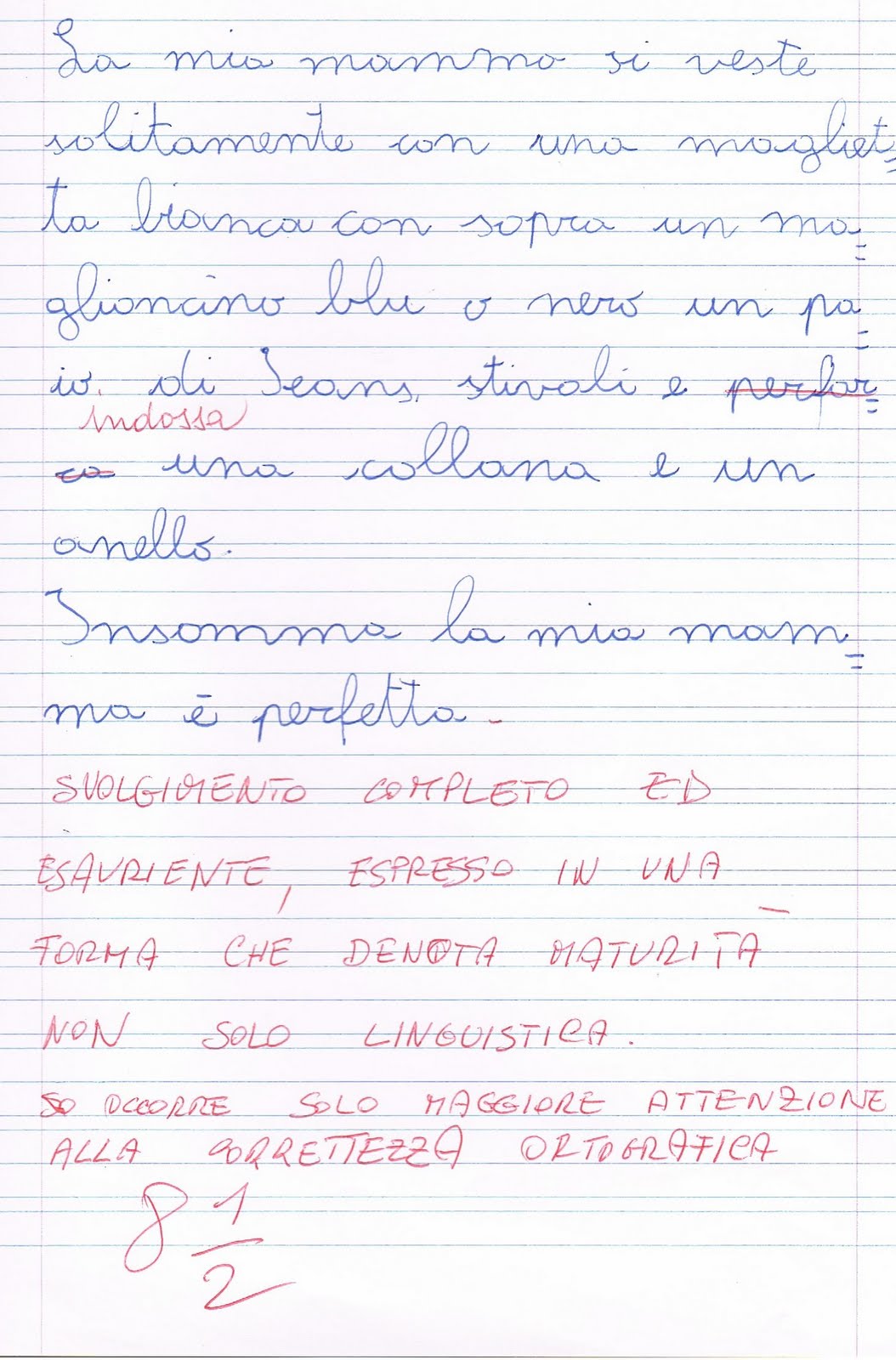 Verifica di italiano per la classe terza La descrizione della persona Tema Verifica di italiano per la classe terza La descrizione della persona Tema