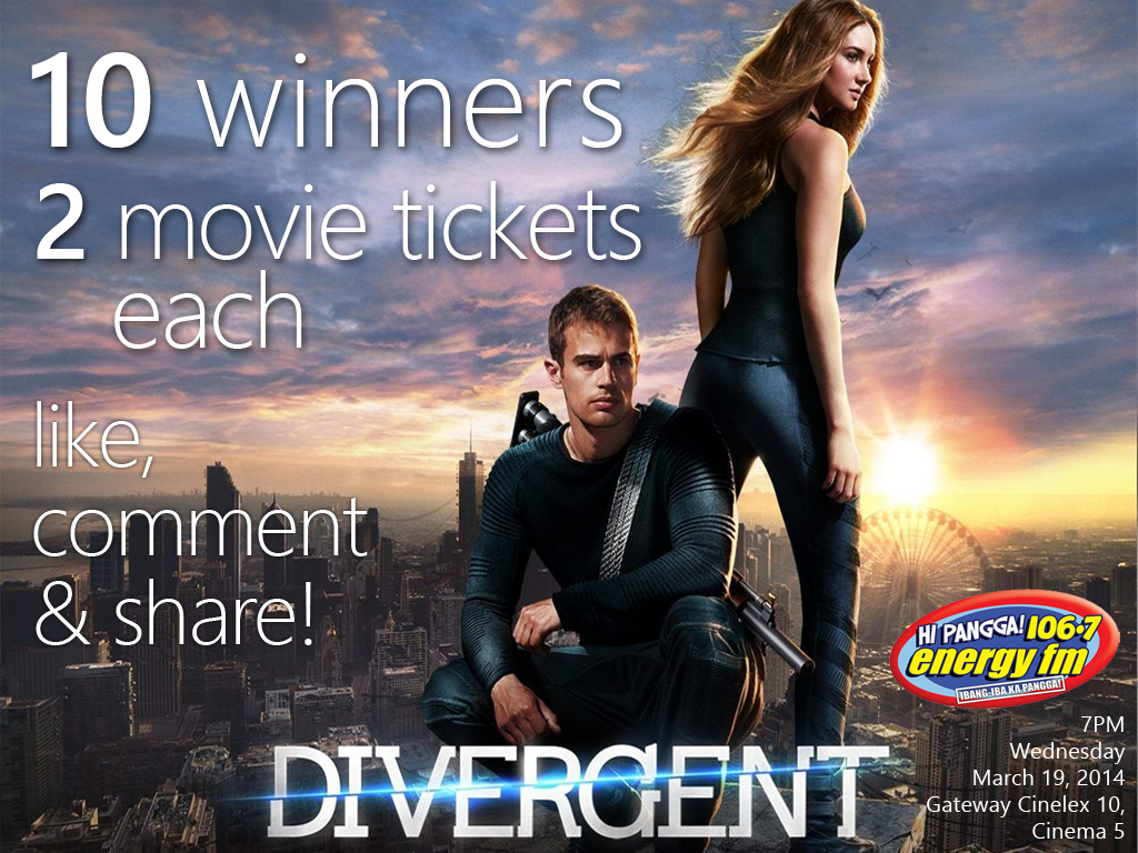 Divergent Movie Tickets Giveaway, Join Now!