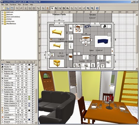 Software Desain Rumah Sweet Home 3D  Software Desain Rumah