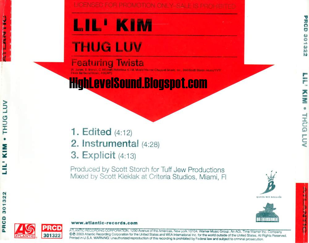 highest level of music Lil' Kim Feat. Twista Lighters Up(Promo_CDS