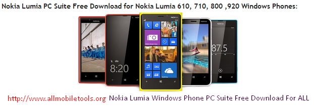 Nokia Lumia PC suite free download.