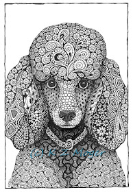 08-Poodle-Kristin-Moger-Domestic-and-Wild-Zentangle-Animal-Portraits-www-designstack-co