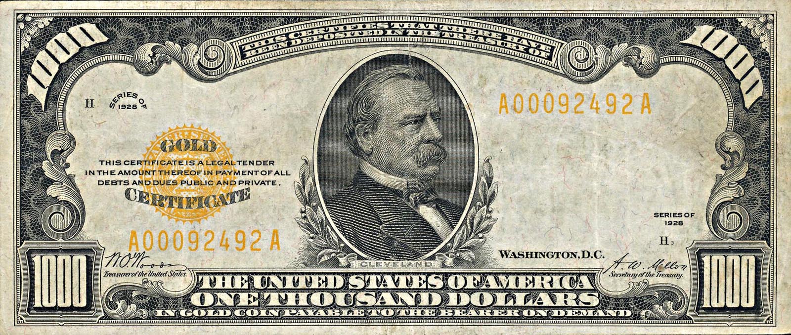Printable 1000 Dollar Bill - Printable World Holiday