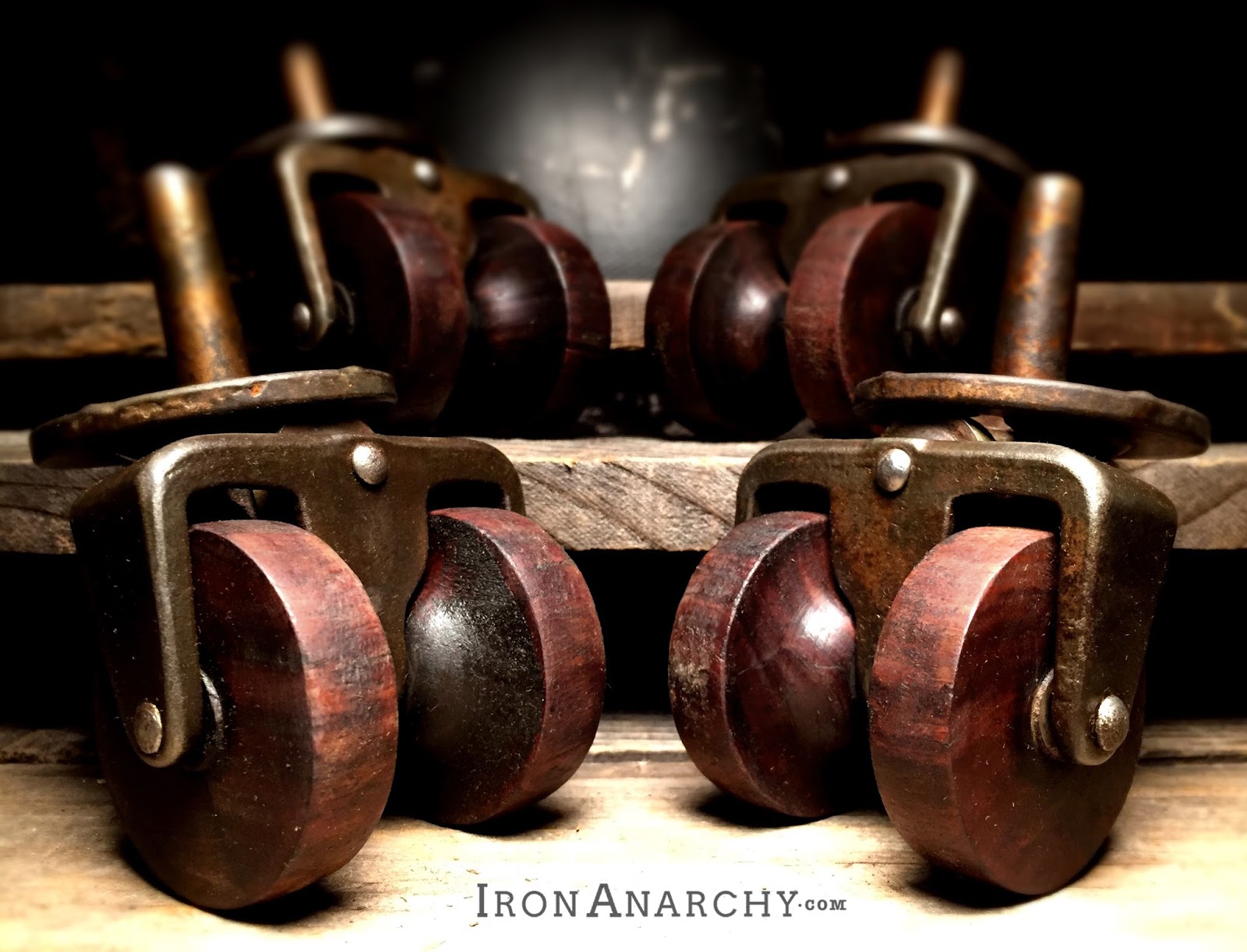 Antique Double Wheel Furniture Casters