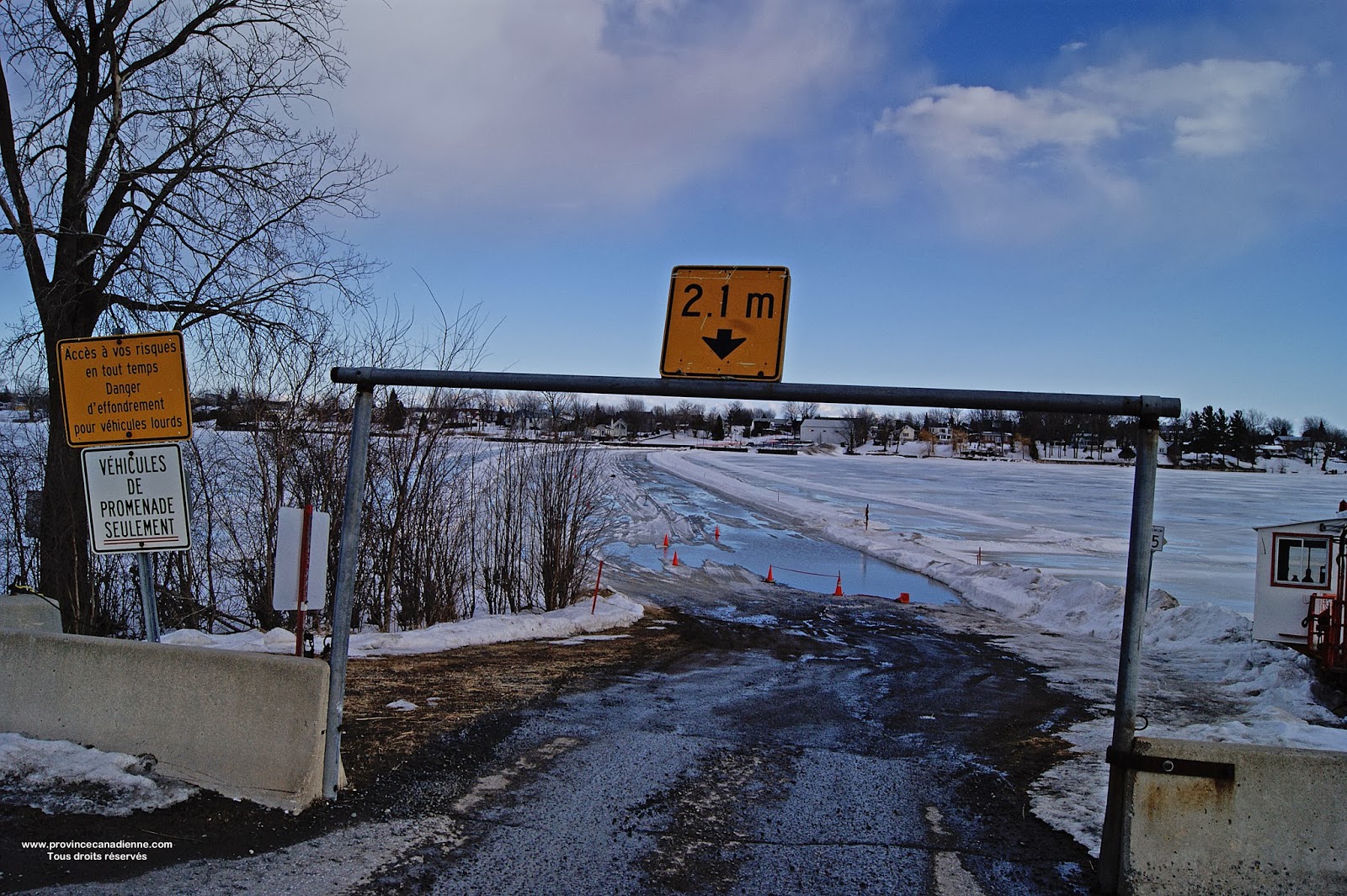 Province canadienne Le pont de glace de SaintAntoineSurRichelieu