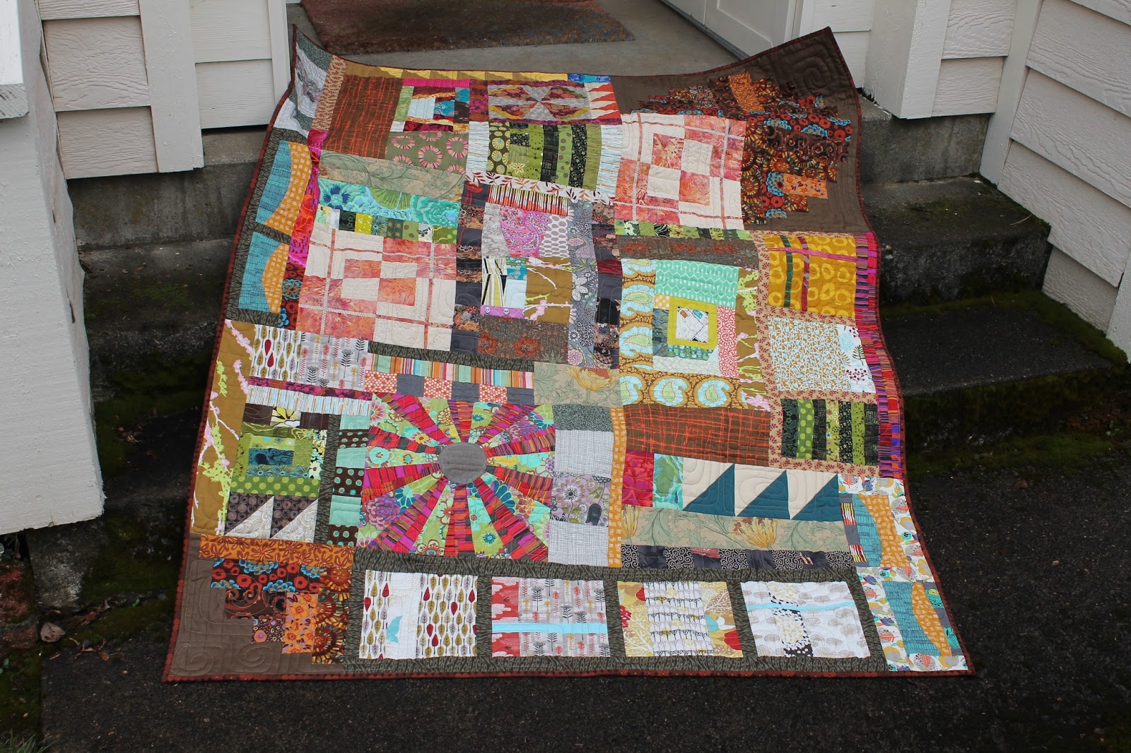 Quilting is more fun than Housework... Improv Orphan Block Quilt Finish