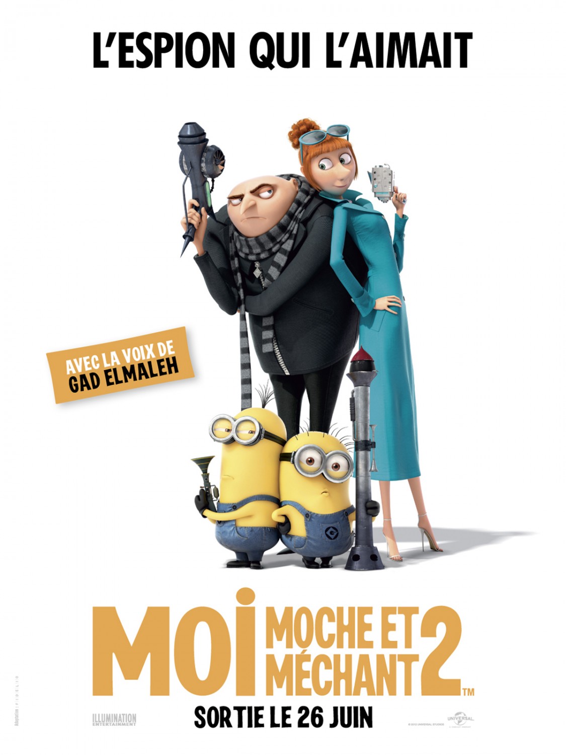 Despicable Me 2 French Poster : Teaser Trailer1125 x 1500