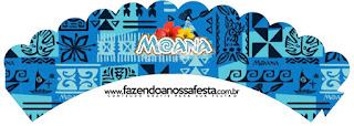 Moana: Free Printable Cupcake Toppers and Wrappers. Moana Free Printable Cupcake Wrappers.