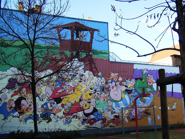 Murales di Asterix e Obelix