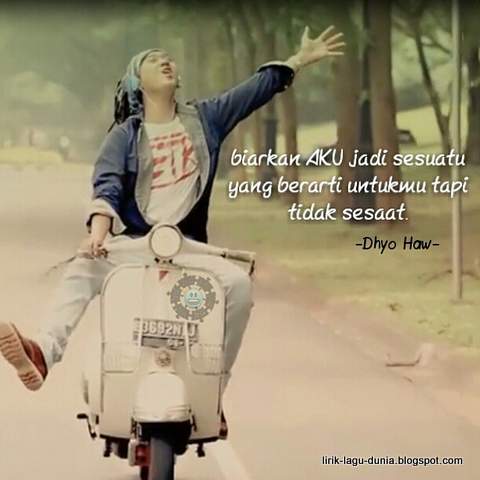 Lirik Lagu Ada Aku Disini - Dhyo Haw | Lirik Lagu Dunia