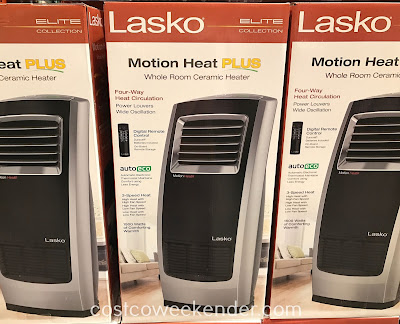 Lasko Motion Heat Plus Whole Room Ceramic Heater | Costco Weekender
