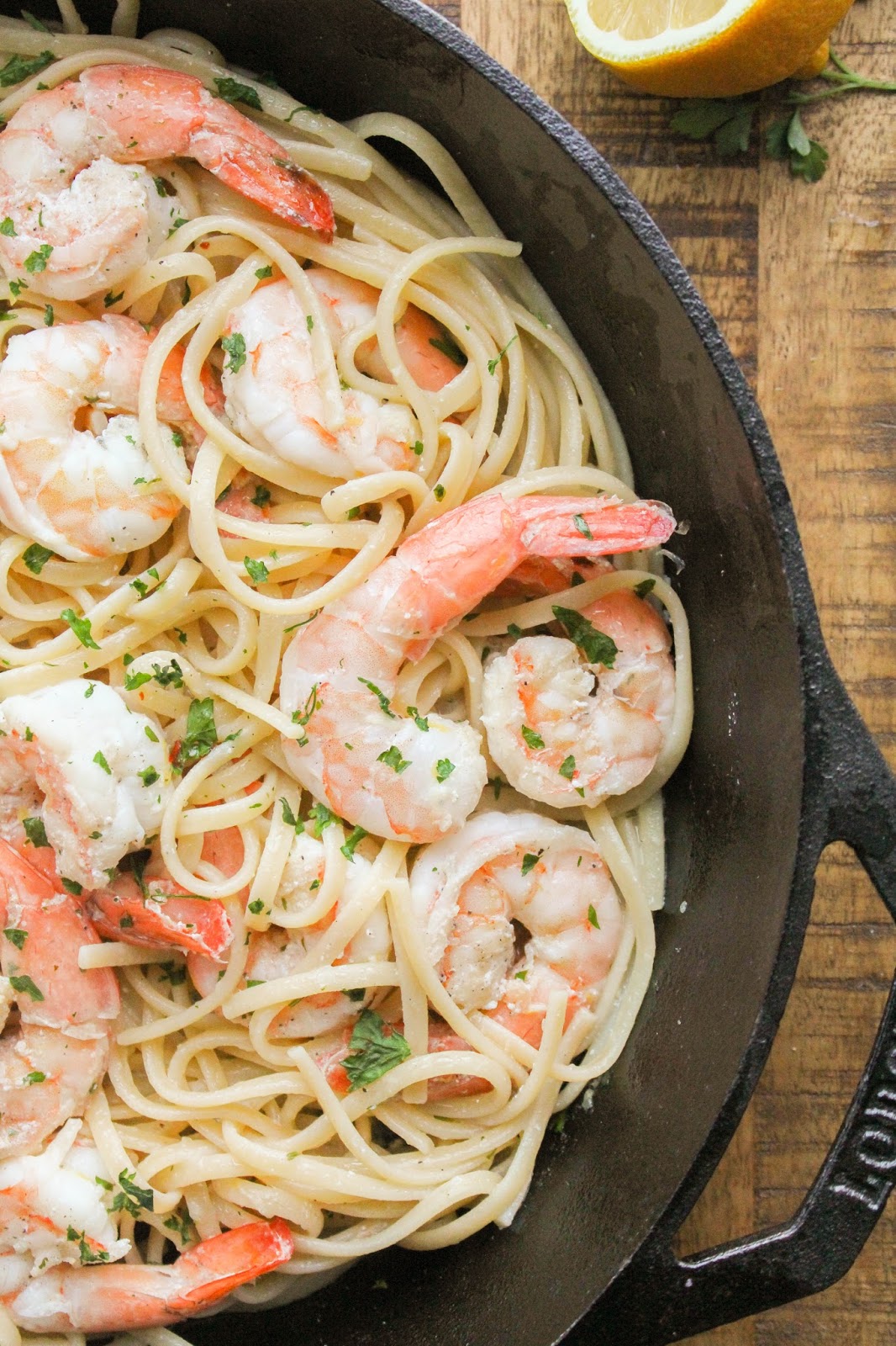Shrimp Scampi with Linguine