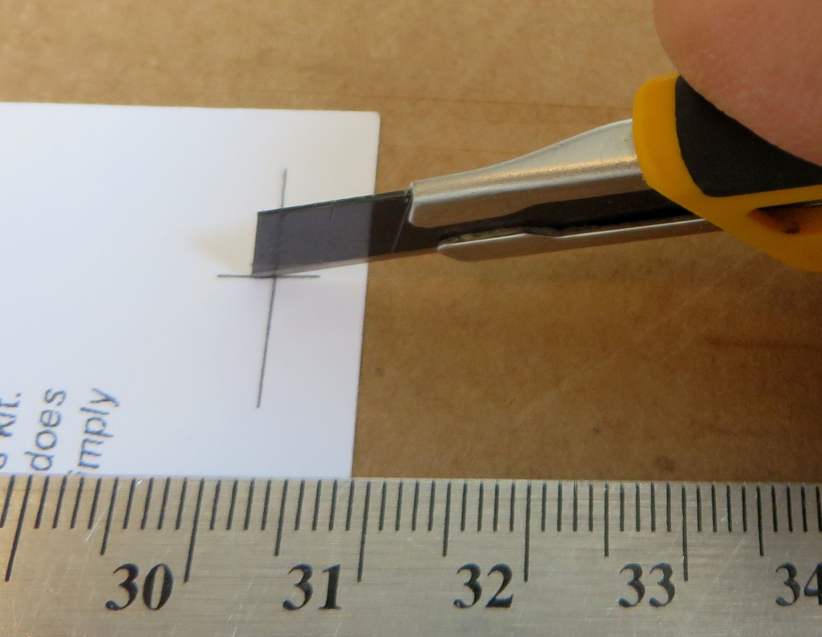 Model Rocket Building Knife Blade Thickness? TIP