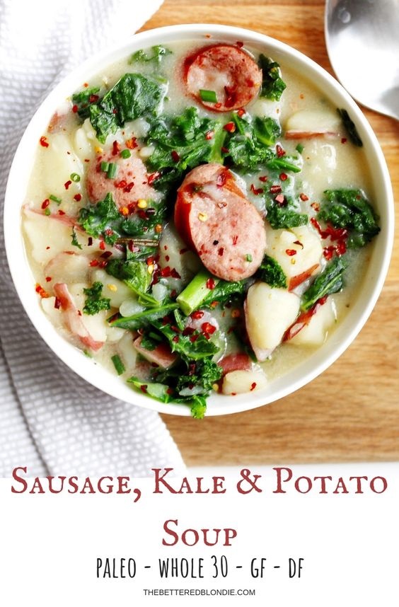 Sausage, Kale and Potato Soup