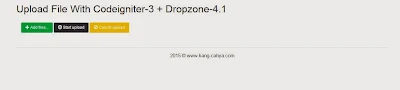 Upload File Atau Gambar Dengan DropzoneJS Dan Codeignite-3